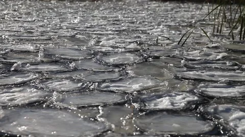 Ice floating. Stock Footage 42977420