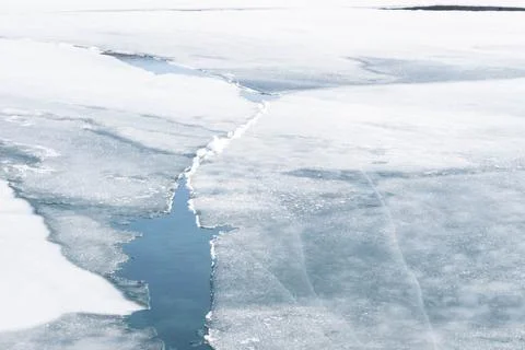 An Ice Floe Breaks Up 3 Stock Photos
