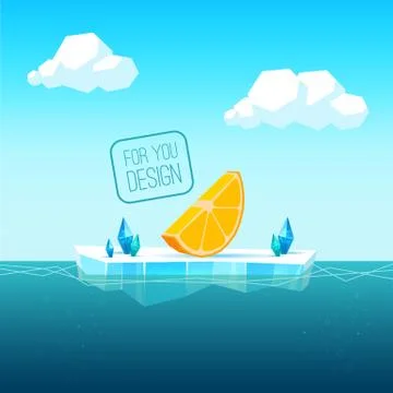 Ice floe Illustrazione stock