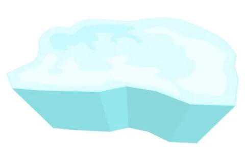 Ice floe vector symbol icon design. Illustrazione stock