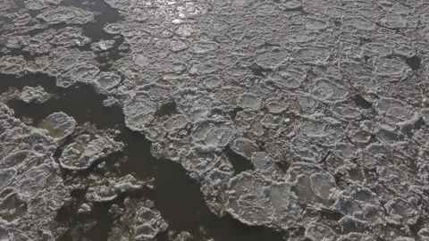 Ice Floe on Vistula Stock-Footage 148441865