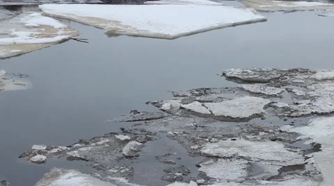 Ice floes shards Stock Footage 61217685