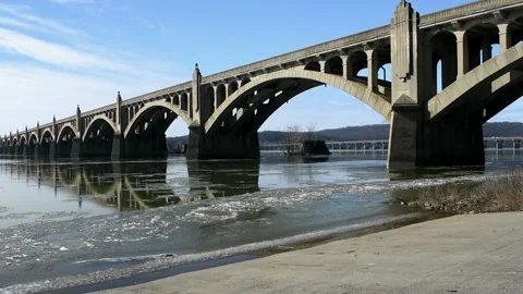 Ice Flow At Columbia Stock Footage 232317364
