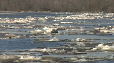 Ice Flow Stock Footage 12019767