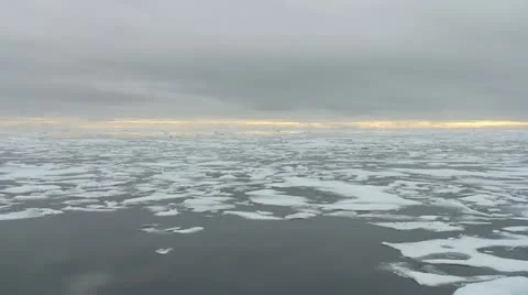 Ice flow Stock Footage 12238269