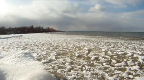 Ice Flow Stock Footage 46743405