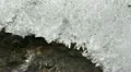 Ice Flowers Abstract Background Frozen Water Icy Formation Texture Water Stream HD Footage