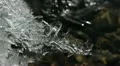 Ice Flowers Small Frosted Creek Frozen Beautiful Icy Formation Below Freezing HD Footage