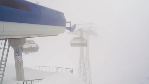 Ice Flyer cable car, Mount Titlis, Engelberg, Switzerland Stock Footage 310707849