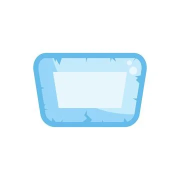 Ice frame with cracks showing a blank space for text Stock-Illustration