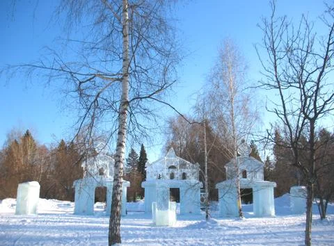 Ice gates Stock Photos