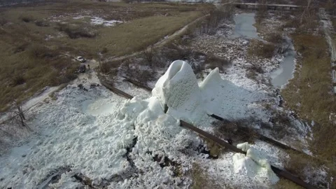 Ice geyser_10 스톡 동영상 320602042