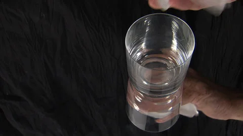 Ice into a glass Stock Footage 33712701