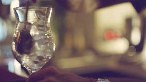 Ice in a glass Stock Footage 41111431