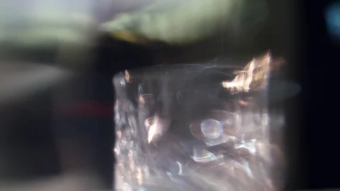 Ice into a glass Stock-Footage 129088325