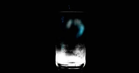 Ice in a glass Stock Footage 161028917