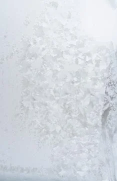 Ice on glass Stock Photos