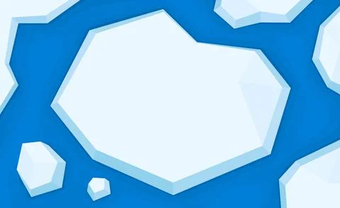 Ice ground blank center for insert text on the ocean wallpaper background Stock Illustration
