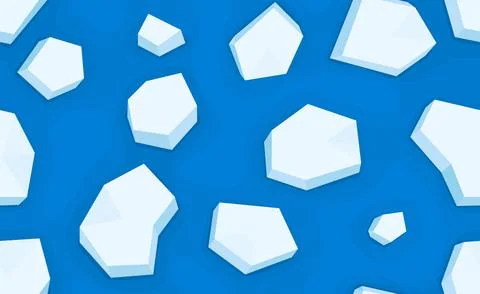 Ice ground on the ocean seamless pattern Gift Wrap wallpaper background Stock Illustration