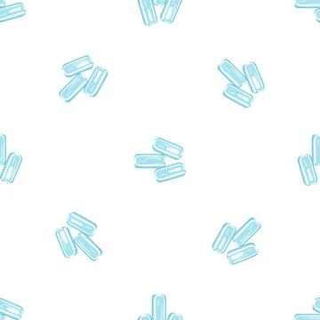 Ice gum pattern seamless vector Stock Illustration
