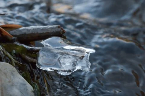 Ice Hanging By A Stick Stock Photos