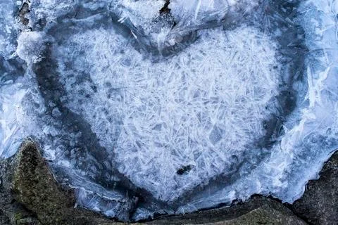 Ice heart Stock Photos