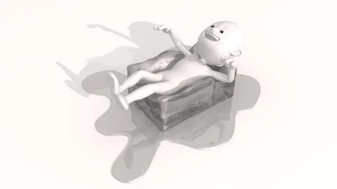 Ice heat white Illustrazione stock