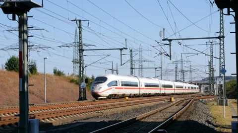 ICE highspeed train Stock Footage 67509943