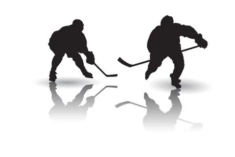 Ice hockey player vector Stock Illustration
