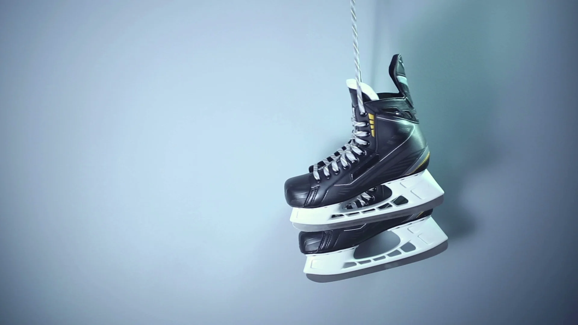 hanging ice hockey skates