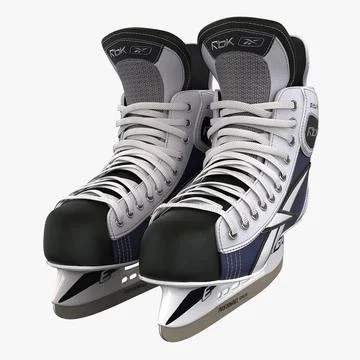 Ice Hockey Skates RBK 1K 3D Model