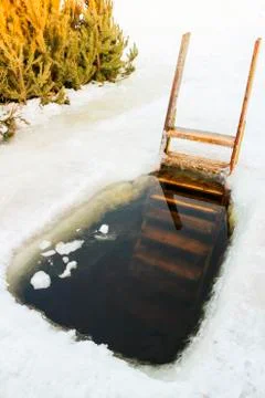 Ice-hole Stock Photos