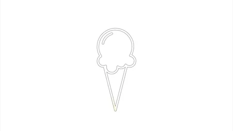 Ice icon in hand draw style. Motion graphics Vidéo 151550954