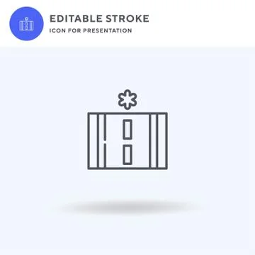 Ice icon vector, filled flat sign, solid pictogram isolated on white, logo 스톡 일러스트