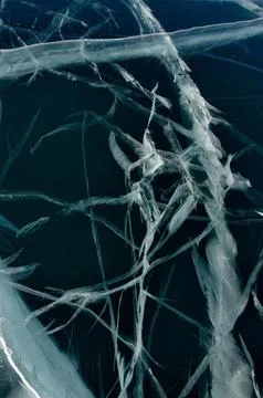 Ice of incredible transparency Stock Photos