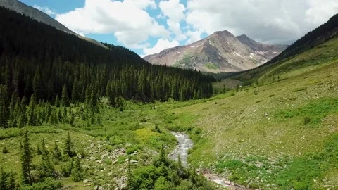 Ice Lake Basin Valley 2 | Silverton Colorado | San Juan's | 4K Drone Footage Stock Footage 209385147