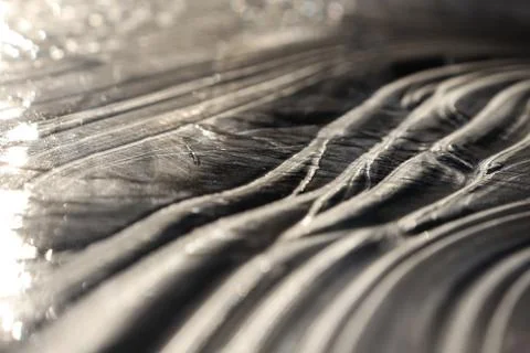 Ice Lake Lines Pattern Surface Background Texture. Wavy Drawings of Ice Lines Stock Photos