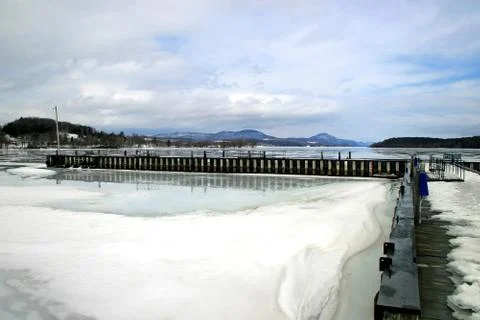 Ice lake Stock Photos