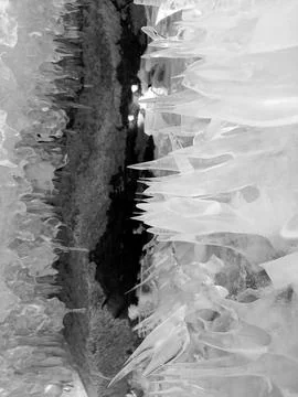 Ice on the lake Stock Photos
