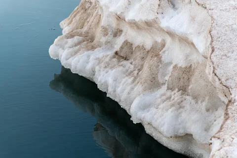 Ice on the lake. Stock Photos