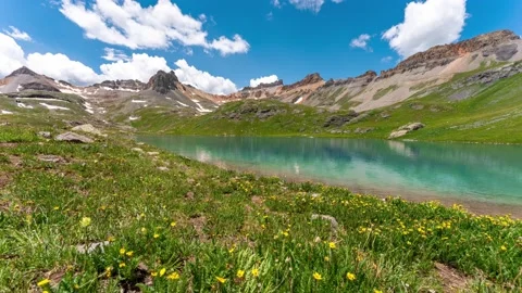 Ice Lake Time Lapse 2 | Silverton, Colorado | San Juan Mountains | 7K Timelapse Stock Footage 209157819