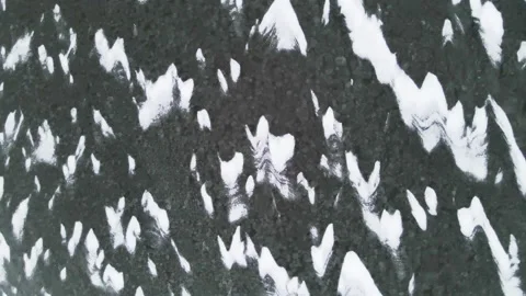 Ice lake view from drone. Video stock 147945422