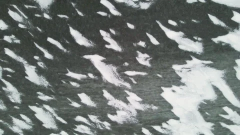 Ice lake view from drone. Video stock 147945521