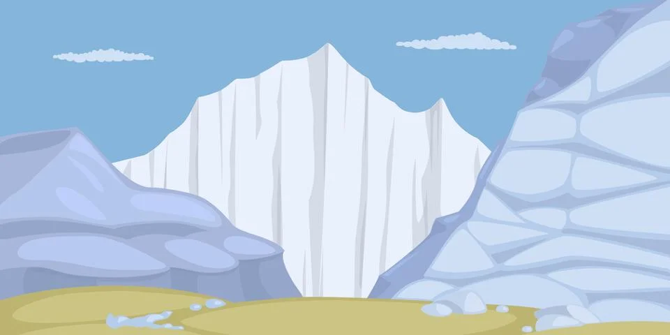 Ice Land Stock Illustration