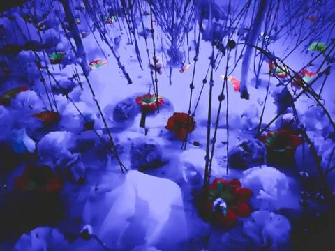 Ice lands artwork Stock Photos