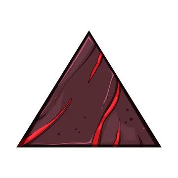 Ice lava game button cartoon vector illustration Illustrazione stock