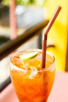 Ice lemon tea Stock Photos