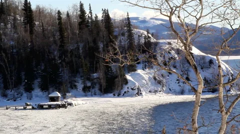 Ice Locked Stock Footage 1050918