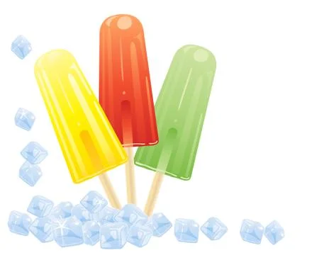 Ice lollies Stock Illustration