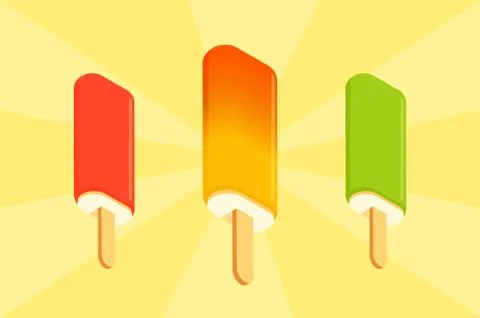 Ice lolly Stock Illustration